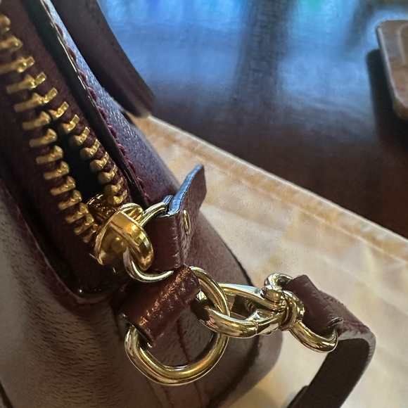 Kate Spade New York Wellesley Small Rachelle Satchel Deep Plum Color Crossbody - Picture 10 of 15